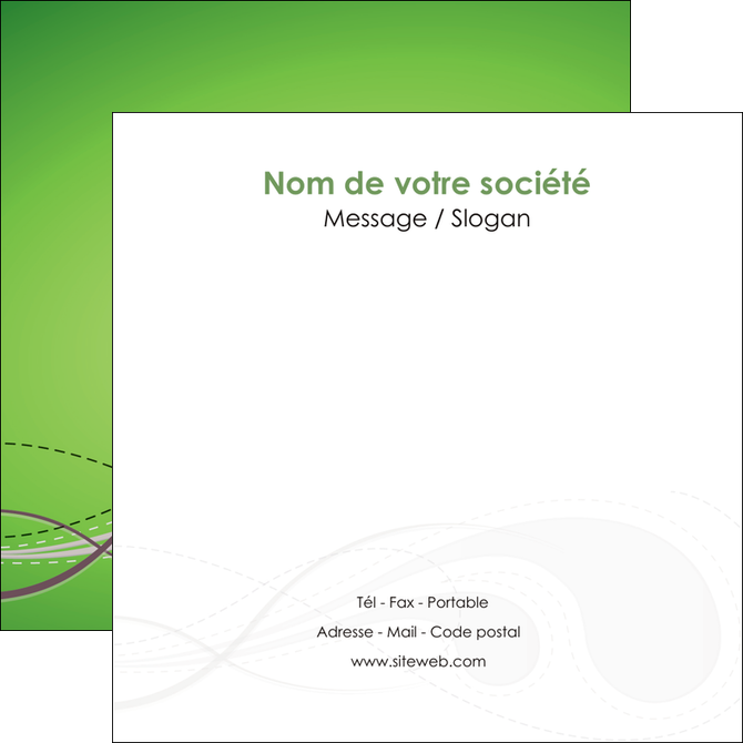 creation graphique en ligne flyers vert abstrait abstraction MFLUOO62132