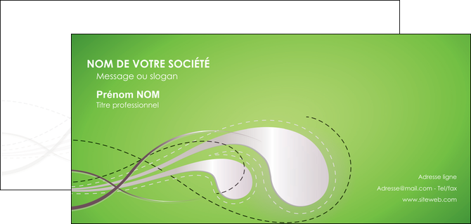 creer modele en ligne carte de correspondance vert abstrait abstraction MLIGLU62138