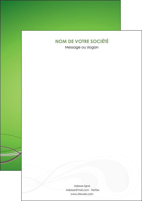 exemple affiche vert abstrait abstraction MFLUOO62142