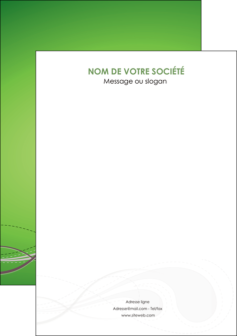 modele flyers vert abstrait abstraction MLIGLU62146