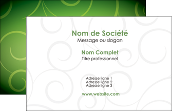faire carte de visite vert vignette fonce MIF62158