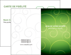 imprimerie carte de visite vert vignette fonce MIF62168