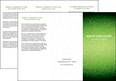 creation graphique en ligne depliant 3 volets  6 pages  vert vignette fonce MIF62184