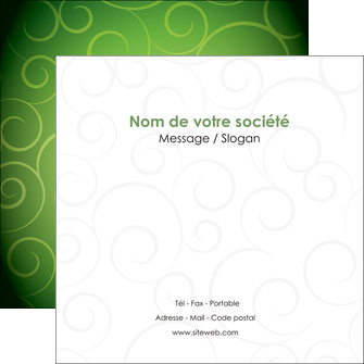 creation graphique en ligne flyers vert vignette fonce MIF62190