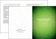 exemple depliant 2 volets  4 pages  vert vignette fonce MIF62198