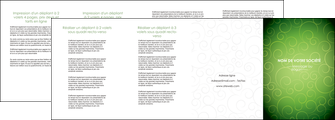 modele en ligne depliant 4 volets  8 pages  vert vignette fonce MIF62202