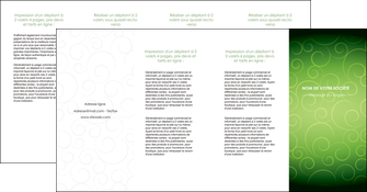 creer modele en ligne depliant 4 volets  8 pages  vert vignette fonce MIF62206