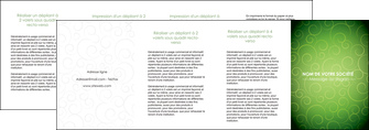exemple depliant 4 volets  8 pages  vert vignette fonce MIF62208