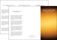 cree depliant 3 volets  6 pages  bijouterie dore abstrait abstraction MLIG62236