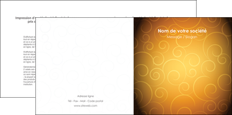 imprimerie depliant 2 volets  4 pages  bijouterie dore abstrait abstraction MLIG62240