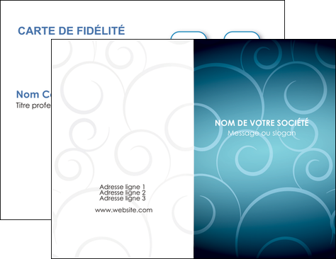 realiser carte de visite abstrait arabique design MIDBE62272