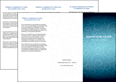 realiser depliant 3 volets  6 pages  abstrait arabique design MIDBE62288