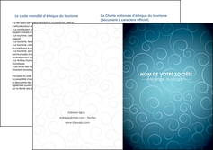realiser depliant 2 volets  4 pages  abstrait arabique design MFLUOO62302