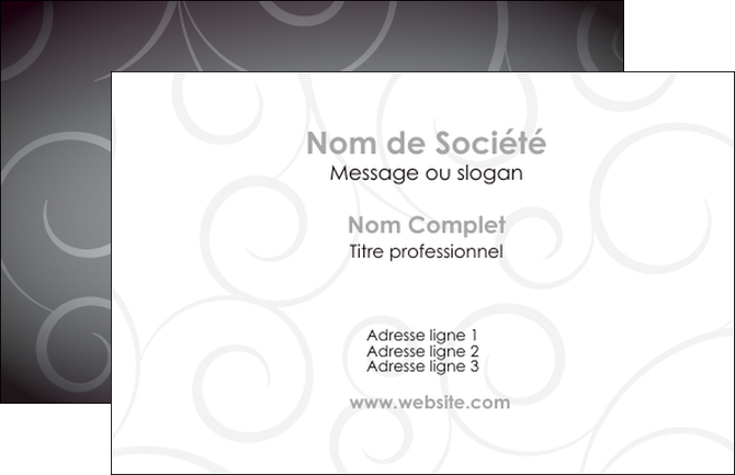 impression carte de visite abstrait arabique design MFLUOO62314