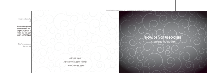faire depliant 2 volets  4 pages  abstrait arabique design MFLUOO62330