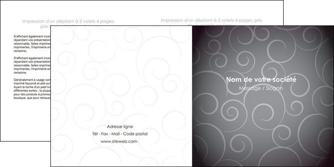 creer modele en ligne depliant 2 volets  4 pages  abstrait arabique design MFLUOO62344