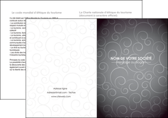 cree depliant 2 volets  4 pages  abstrait arabique design MFLUOO62354