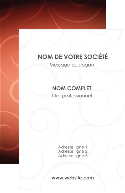 faire carte de visite rouge couleur couleurs MFLUOO62386