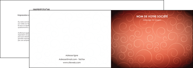 faire depliant 2 volets  4 pages  rouge couleur couleurs MFLUOO62392
