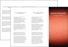 impression depliant 3 volets  6 pages  rouge couleur couleurs MFLUOO62402