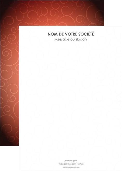 personnaliser maquette affiche rouge couleur couleurs MFLUOO62420
