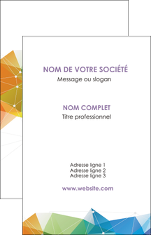 exemple carte de visite graphisme arc en ciel bleu abstrait MFLUOO62444