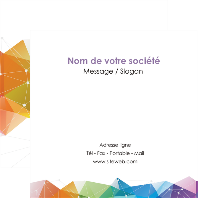 exemple flyers graphisme arc en ciel bleu abstrait MFLUOO62468