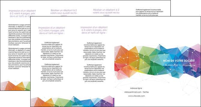 creer modele en ligne depliant 4 volets  8 pages  graphisme arc en ciel bleu abstrait MFLUOO62480