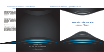 imprimer depliant 2 volets  4 pages  gris bleu couleurs froides MLIGBE62796