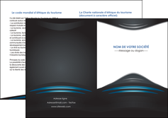 exemple depliant 2 volets  4 pages  gris bleu couleurs froides MLIGBE62806
