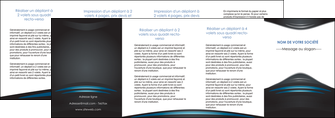 personnaliser maquette depliant 4 volets  8 pages  gris bleu couleurs froides MLIGBE62816