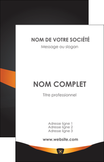 impression carte de visite web design noir simple professionnel MLIG63578