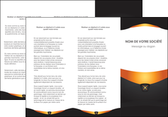 modele en ligne depliant 3 volets  6 pages  web design noir simple professionnel MLIG63594