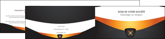 personnaliser modele de depliant 2 volets  4 pages  web design noir simple professionnel MLIG63604