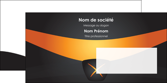 personnaliser modele de enveloppe web design noir simple professionnel MLIG63606
