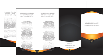 maquette en ligne a personnaliser depliant 4 volets  8 pages  web design noir simple professionnel MLIG63614