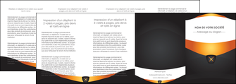 faire depliant 4 volets  8 pages  web design noir simple professionnel MLIG63616