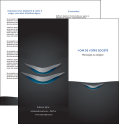 exemple depliant 2 volets  4 pages  gris gris fonce mat MLIGCH63648
