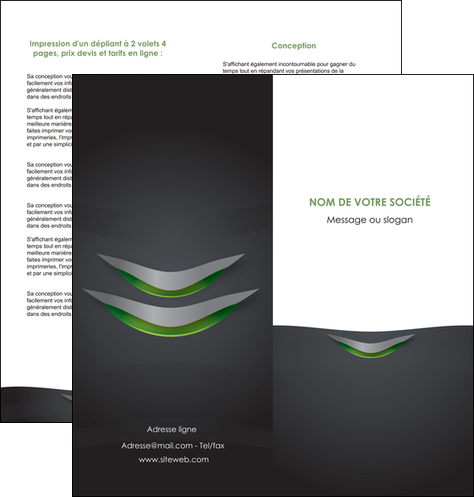 imprimerie depliant 2 volets  4 pages  gris fond metallise MFLUOO63752