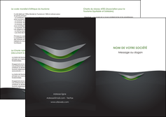 creation graphique en ligne depliant 2 volets  4 pages  gris fond metallise MLIGCH63764