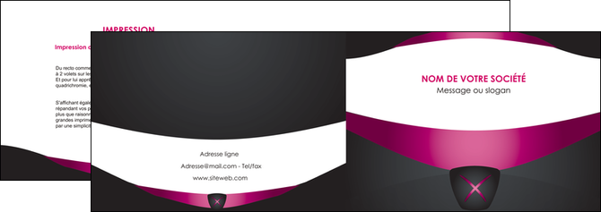 creation graphique en ligne depliant 2 volets  4 pages  gris gris fonce mat MFLUOO63844