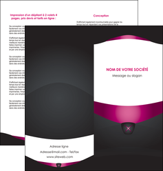 exemple depliant 2 volets  4 pages  gris gris fonce mat MIF63856