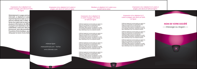 exemple depliant 4 volets  8 pages  gris gris fonce mat MIDBE63870