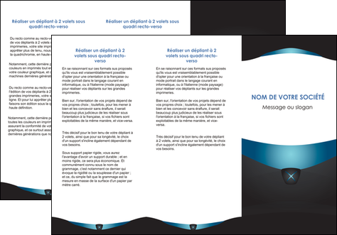 imprimerie depliant 3 volets  6 pages  gris gris fonce mat MLGI63924