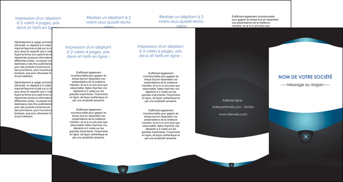 exemple depliant 4 volets  8 pages  gris gris fonce mat MLGI63944