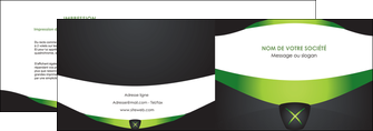 impression depliant 2 volets  4 pages  gris vert fond MFLUOO64018