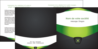 creation graphique en ligne depliant 2 volets  4 pages  gris vert fond MFLUOO64032