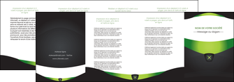 creer modele en ligne depliant 4 volets  8 pages  gris vert fond MFLUOO64044