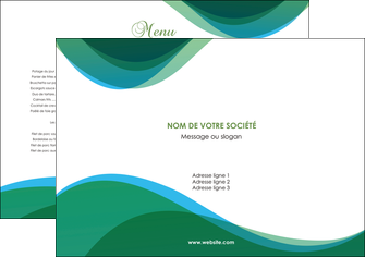 modele set de table vert bleu couleurs froides MLGI64164