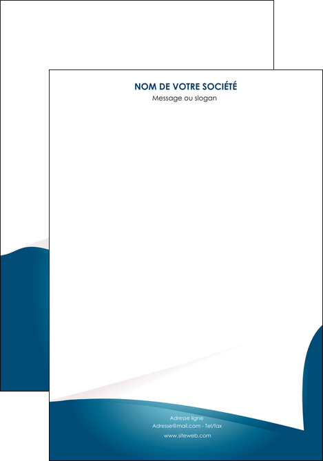 impression affiche bleu fond  bleu couleurs froides MFLUOO64242